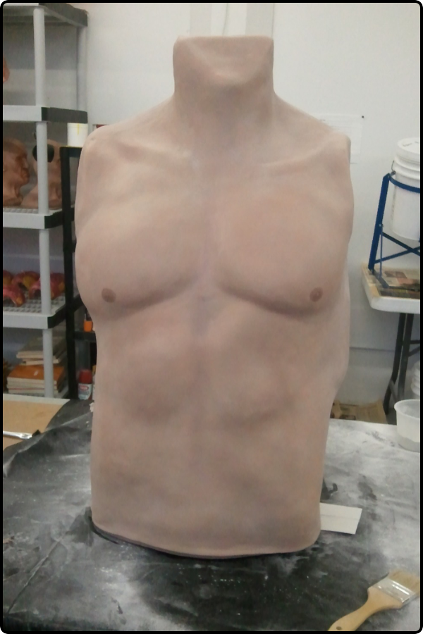 Military skin suit torso detail